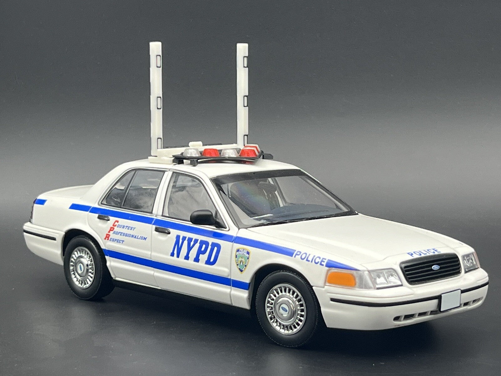 1/18 NYPD Highway Patrol Style High Riser Lightbar New York Police Sheriff Car9