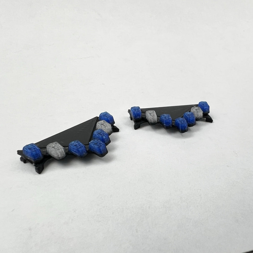 2 Pack 1/43 Blue Vector Vision Lightbar FHP Florida Highway Patrol Police2