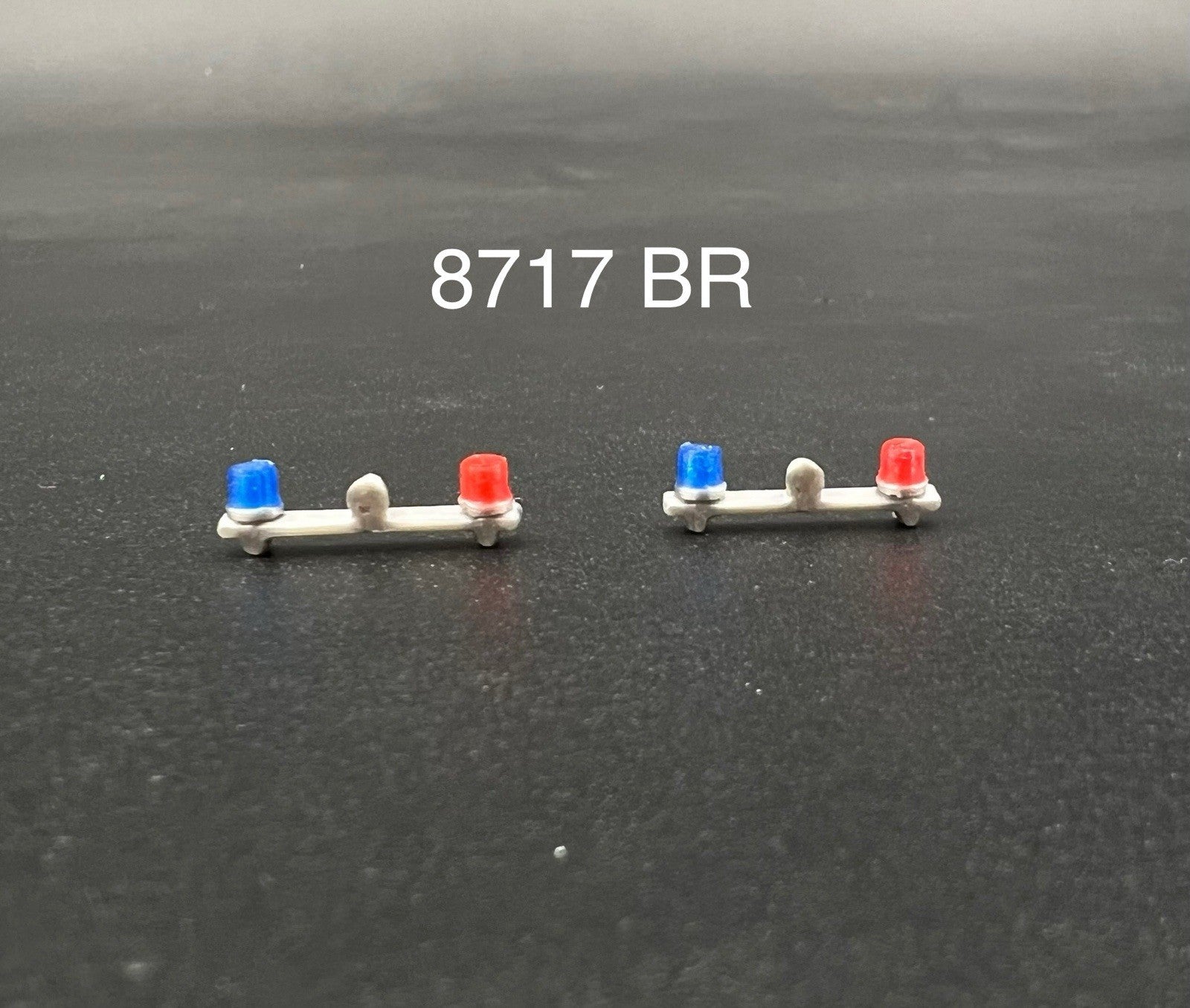 2 Pack 1/87 Blue Red Mars Skybolt Beacon Lightbar Siren Speaker Police Sheriff0