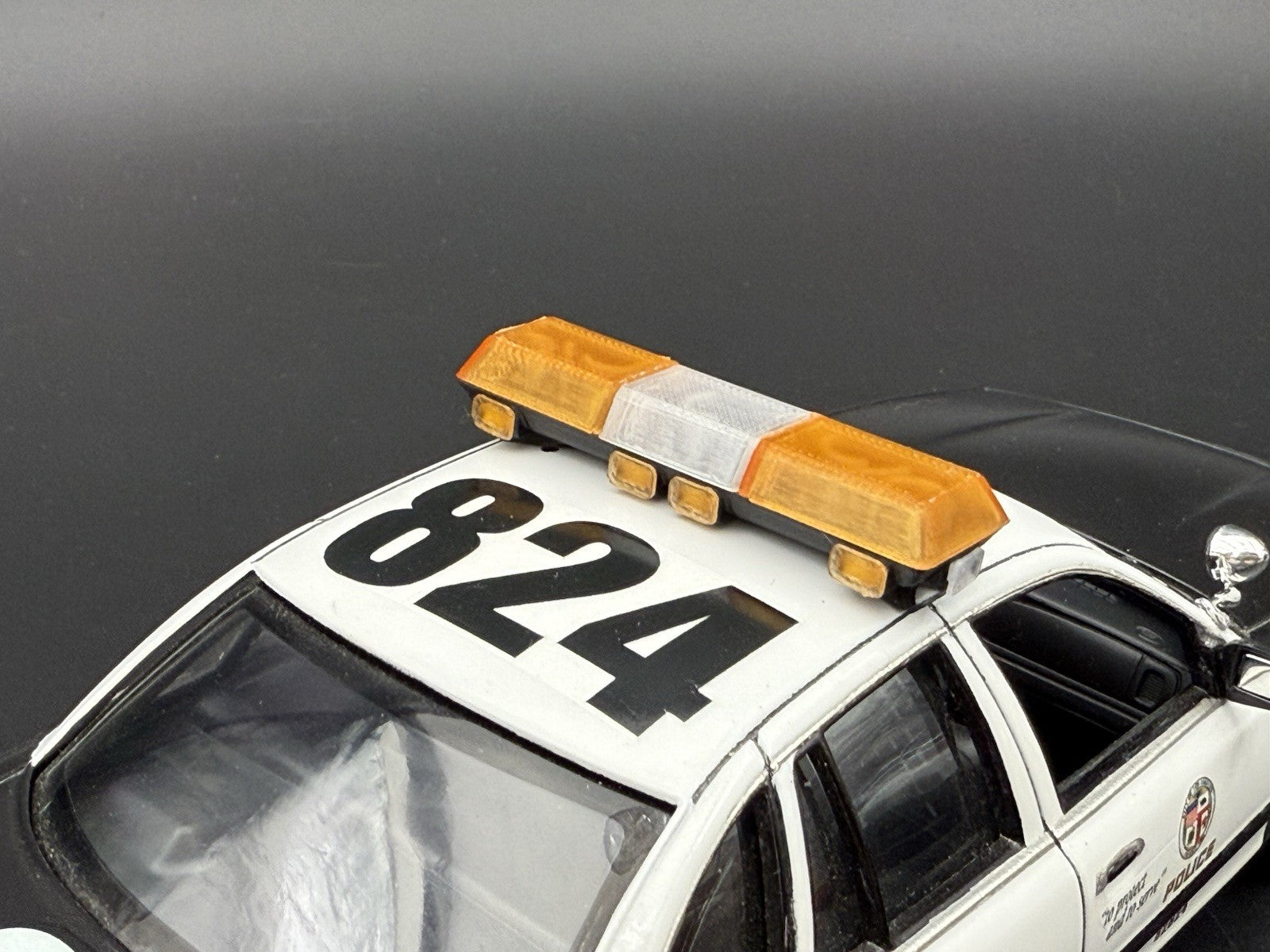 1/24 25 Scale Amber Clear Streethawk XL Lightbar Police 2464AClearXL11