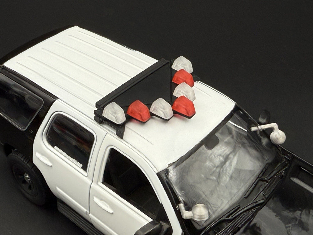 1/24 25 Scale Model LED Ready NYPD Federal Vector Lightbar Police Post-2008 24327