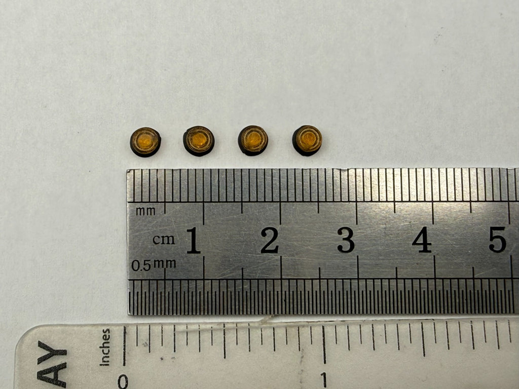 4-Pack 1/64 Scale Model Slim Amber Beacon Lightbar Construction Tow 6462A1