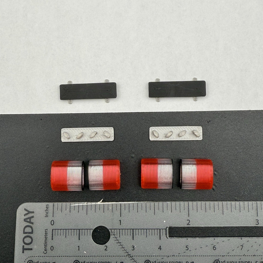 2 PACK 1/24 1/25 LED Ready Mini AeroDynic Lightbar Clear Red Fire EMS Ambulance1