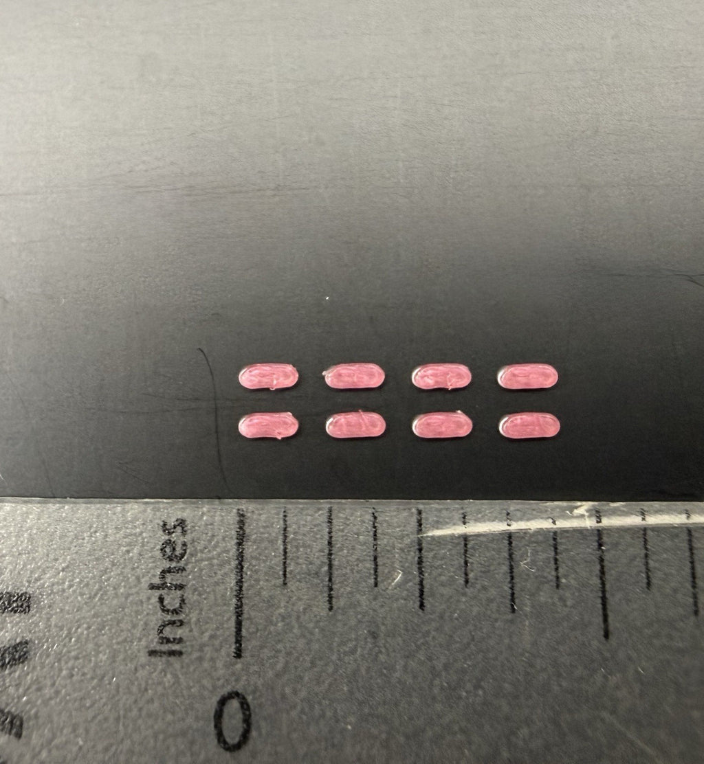 8 Pack 1/64 Scale Red Grille Light Pod License Plate Police 6456R1