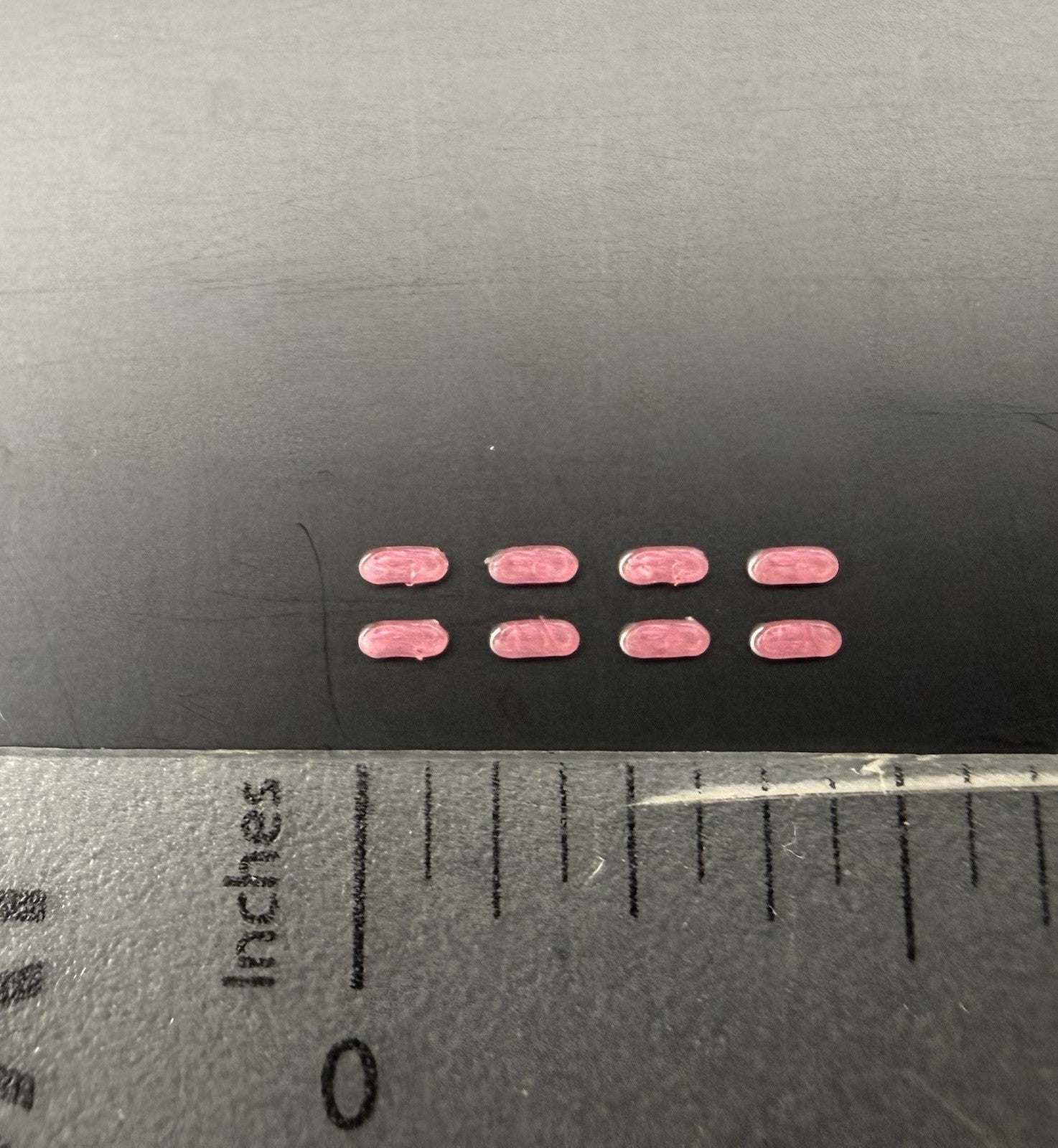 8 Pack 1/64 Scale Red Grille Light Pod License Plate Police 6456R1