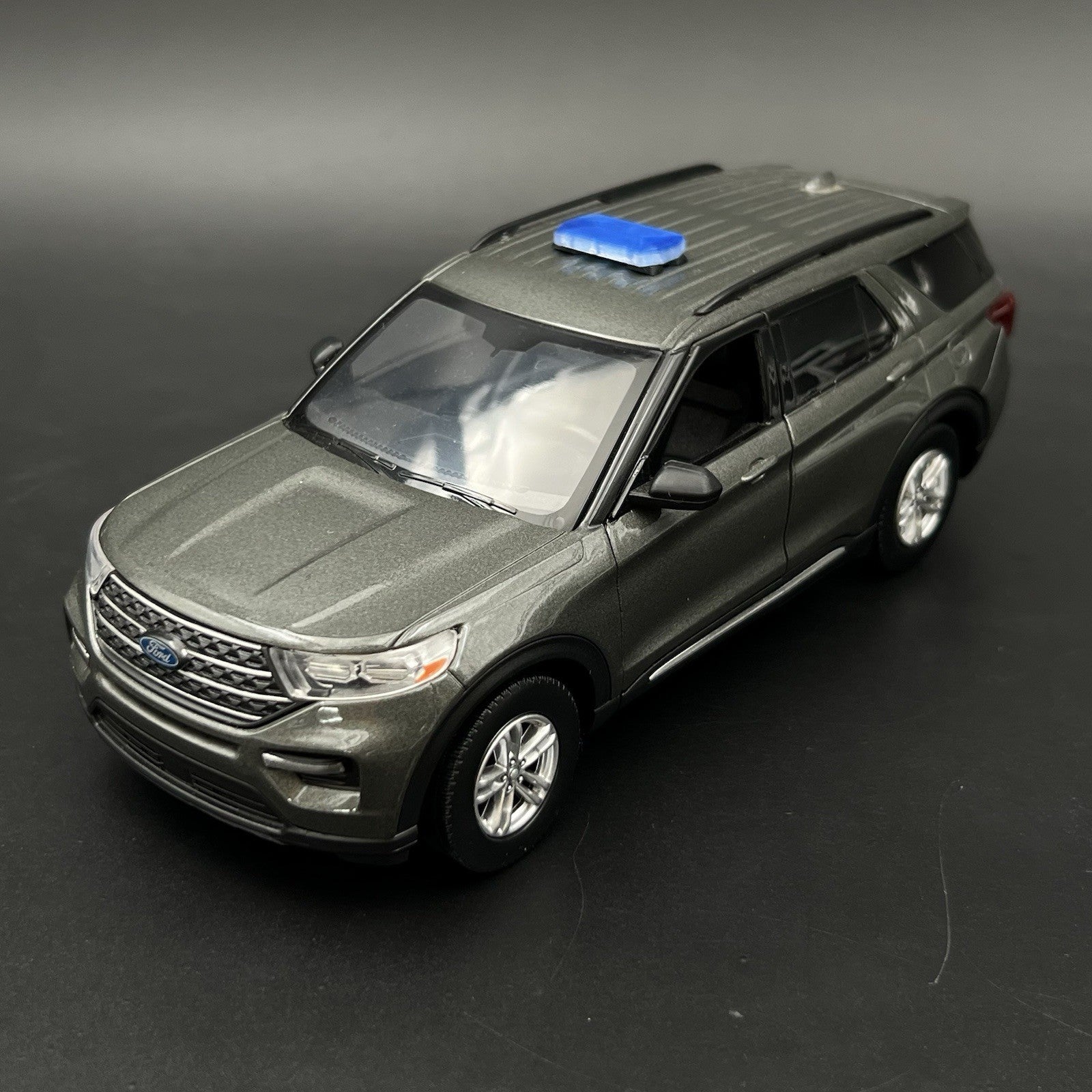2 Pack 1/24 25 Mini Code 3 2700 Lightbar Blue Top Cover Police Sheriff Fire11