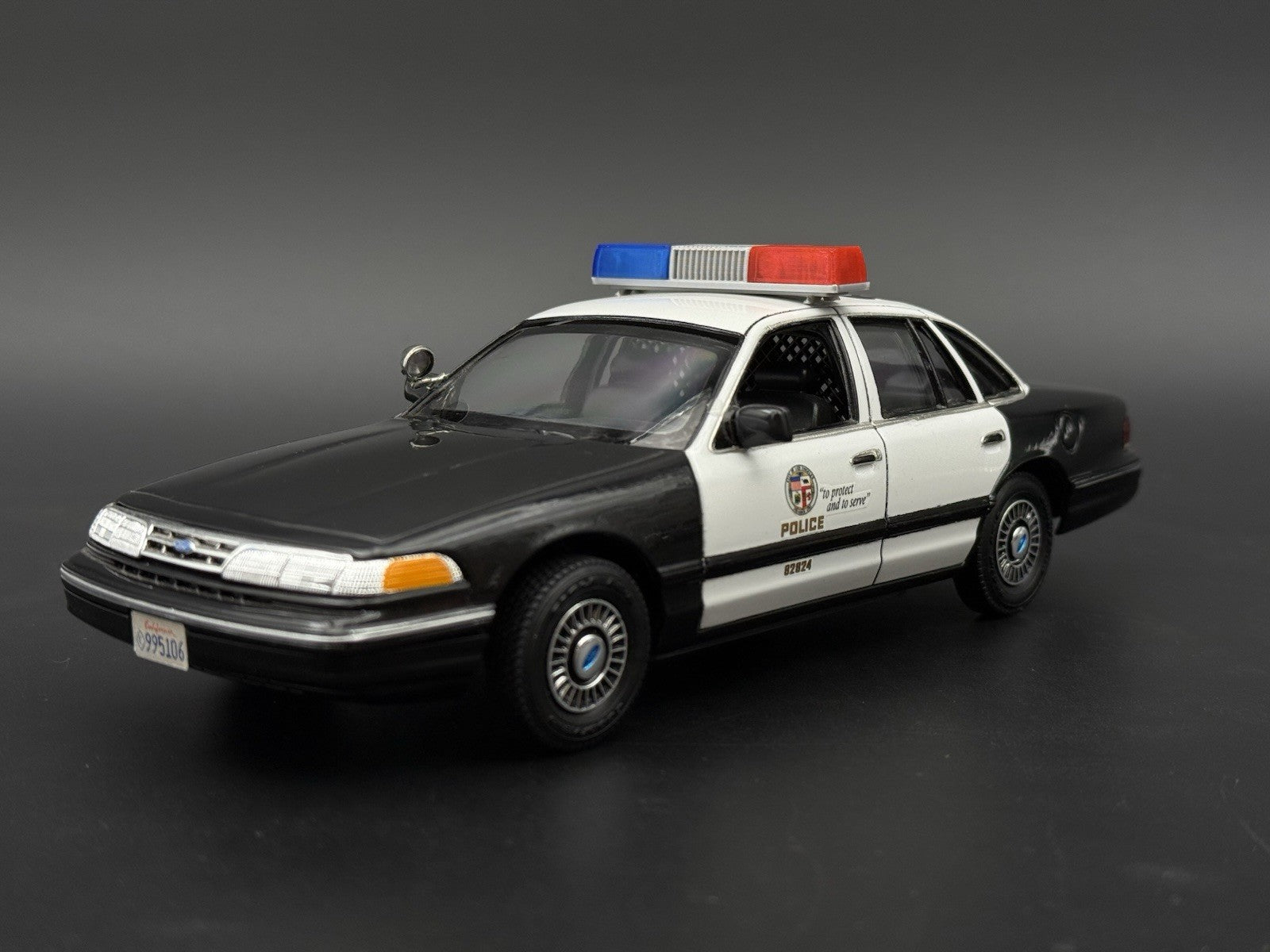 1/24 25 Blue Red California Twinsonic Lightbar Police Sheriff Highway Patrol11
