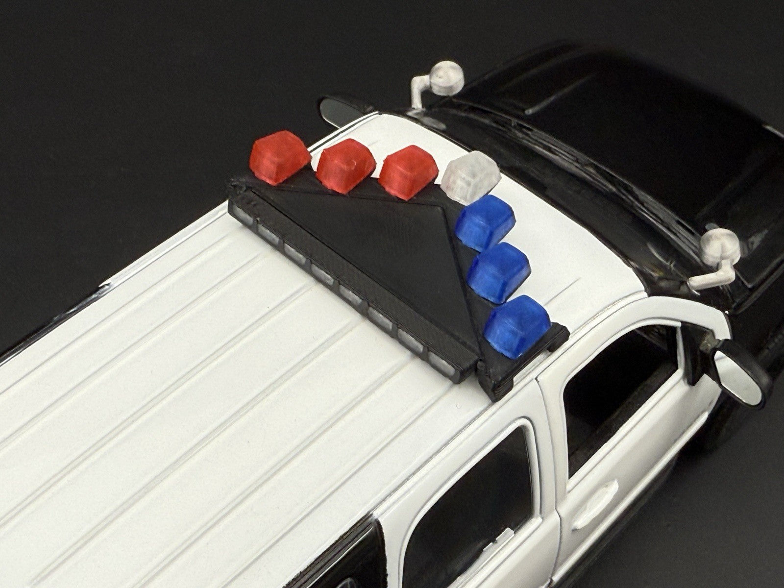 1/24 25 Scale Model LED Ready Blue Red Federal Vector Lightbar Police 2432 BR211