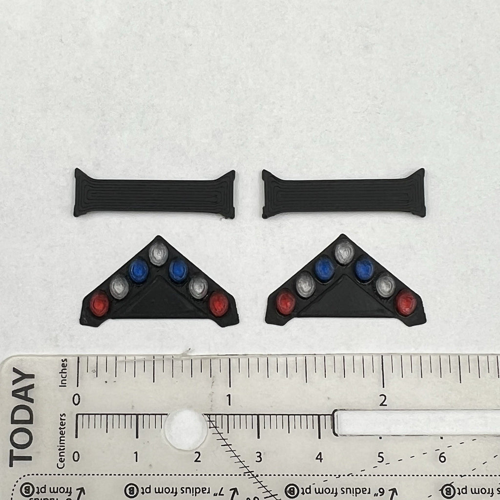 2 Pack 1/43 LVMPD Red Blue Federal Signal Vision SLR Lightbar Las Vegas Police1