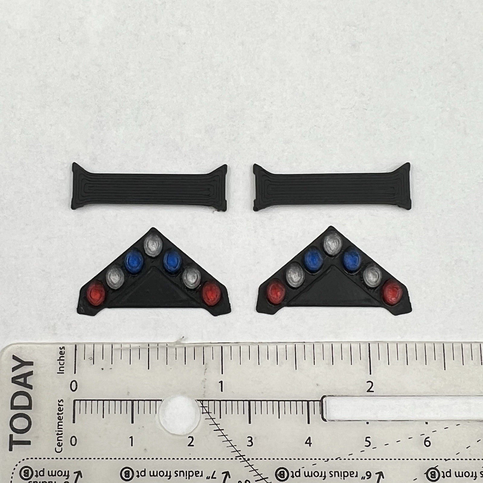 2 Pack 1/43 LVMPD Red Blue Federal Signal Vision SLR Lightbar Las Vegas Police1