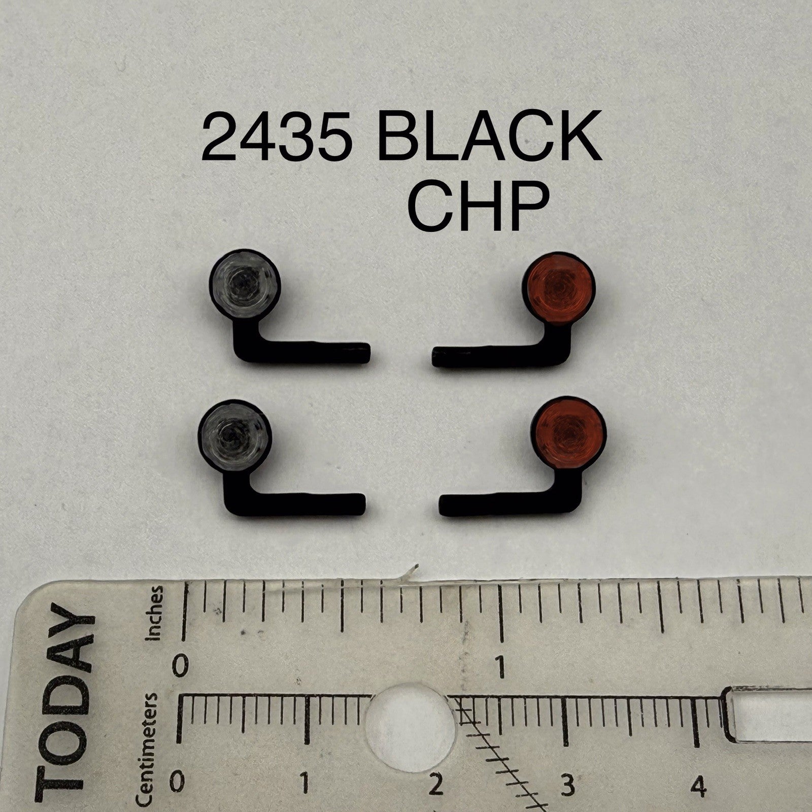 4 Pack 1/24 25 Scale Model Black Red Spotlight LED Compatible 2435 Black CHP0