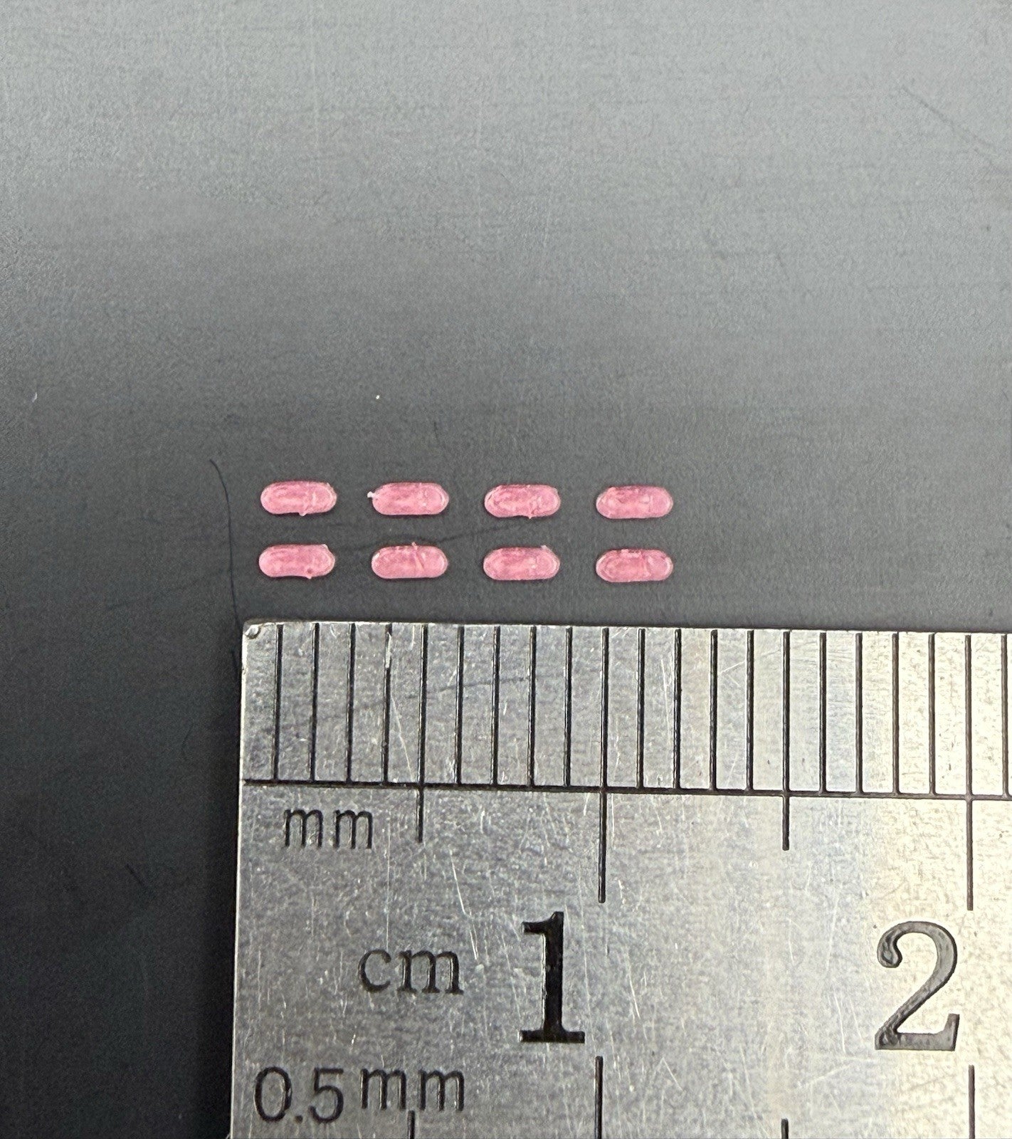8 Pack 1/64 Scale Red Grille Light Pod License Plate Police 6456R7