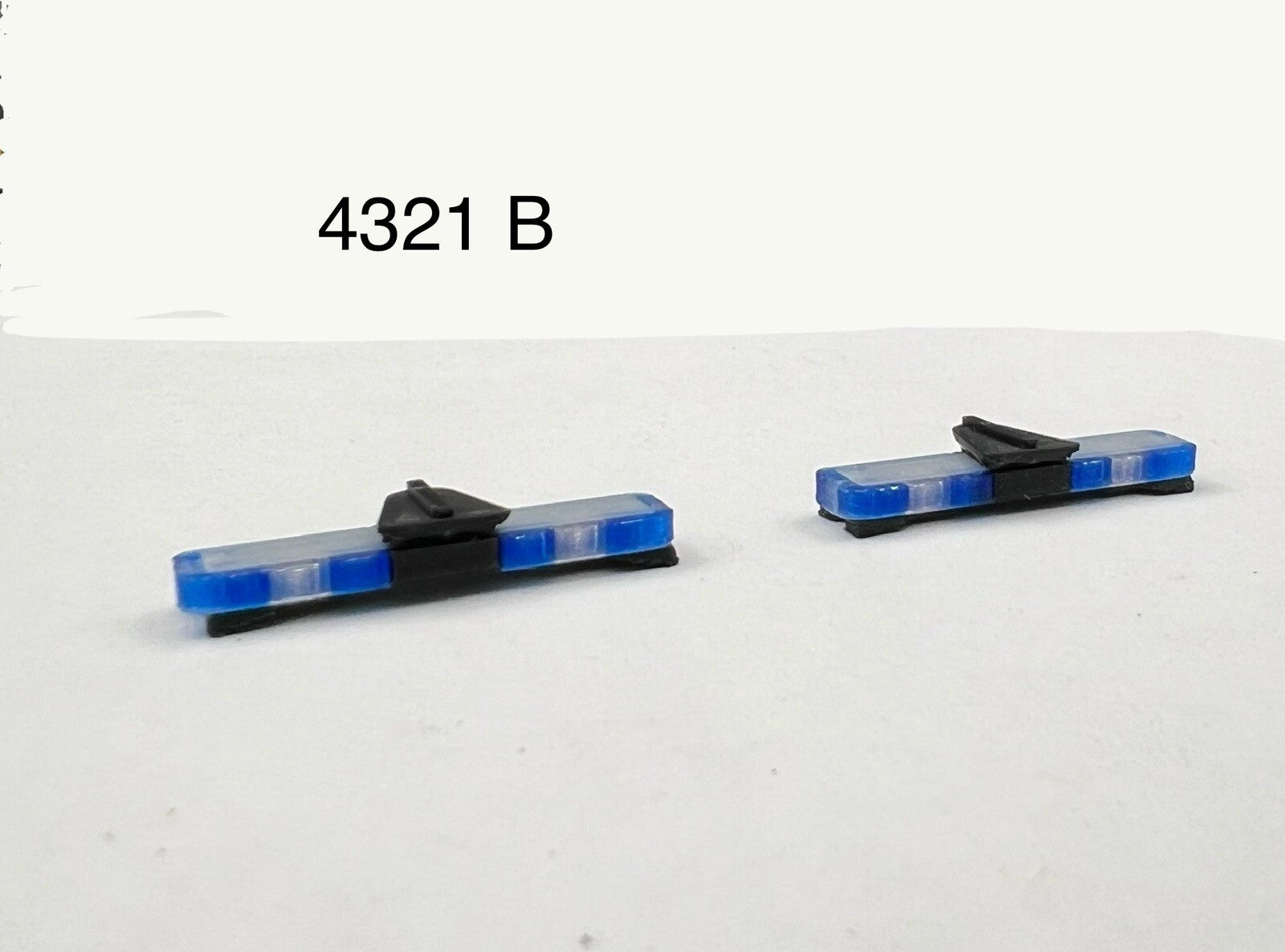 2 Pack 1/43 Whelen Edge Lightbar Blue w/ Speaker Highway Patrol State Police0