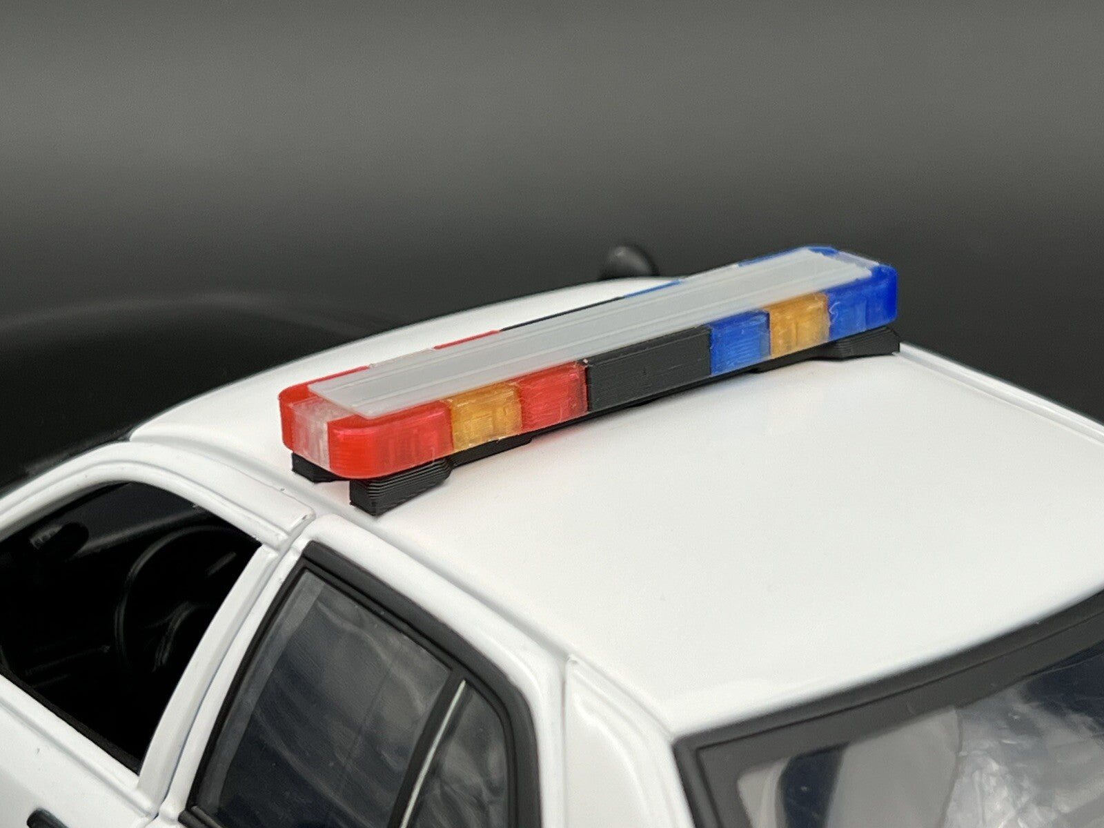 1/18 LED Ready Whelen Edge Lightbar Blue Red Amber Highway Patrol Police Sheriff1