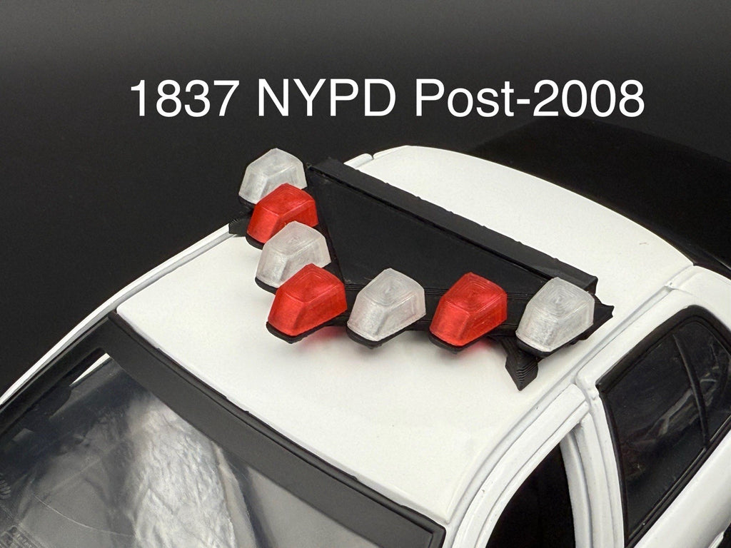 1/18 Scale Model LED Ready NYPD Federal Vector Lightbar Police Post-2008 18370