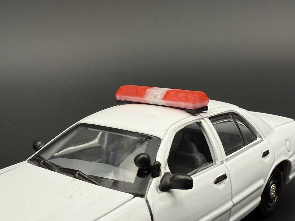 2 Pack 1/43 Red Code 3 MX7000 Lightbar Greenlight Police Sheriff Fire 4317RC9