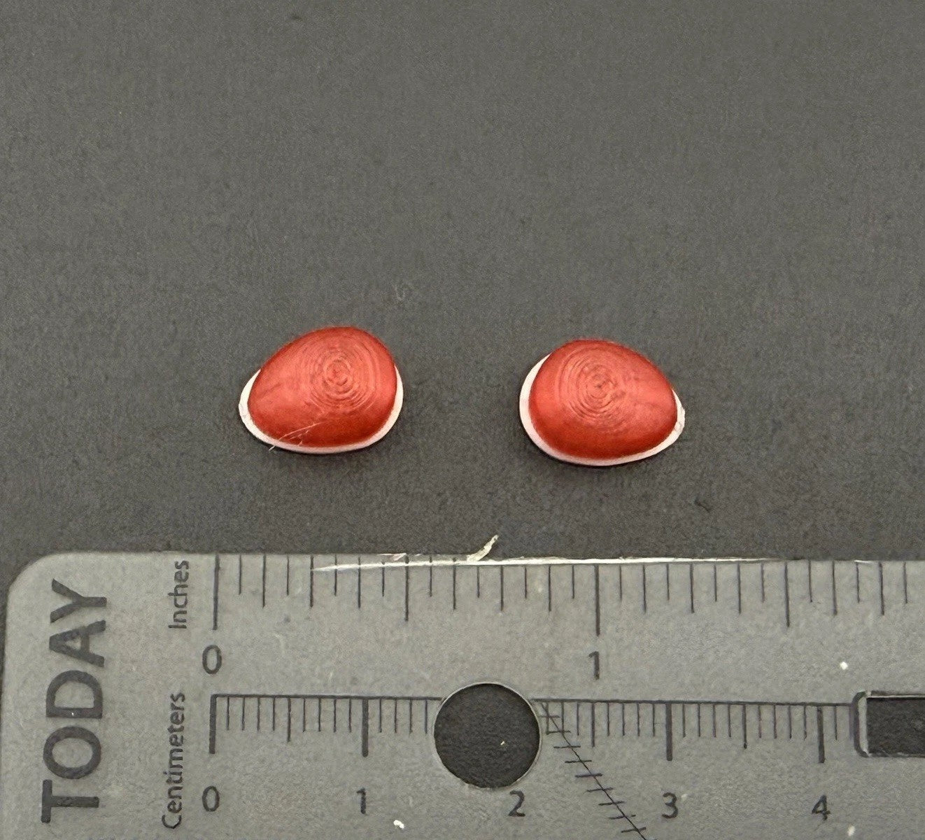 2 Pack 1/18 LED Ready Red Fire Ball Teardrop Beacon Kojak Starsky Hutch Police13