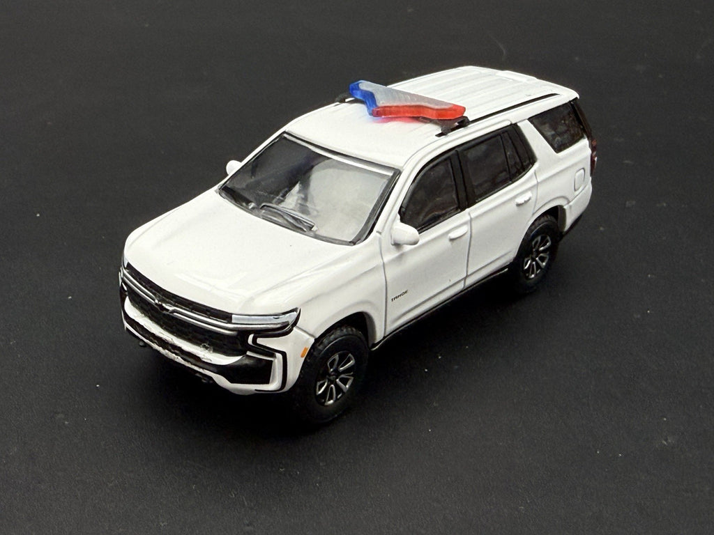 2-Pack 1/64 Scale Model Federal Valor Blue Red Lightbar Police Car 6401BR5