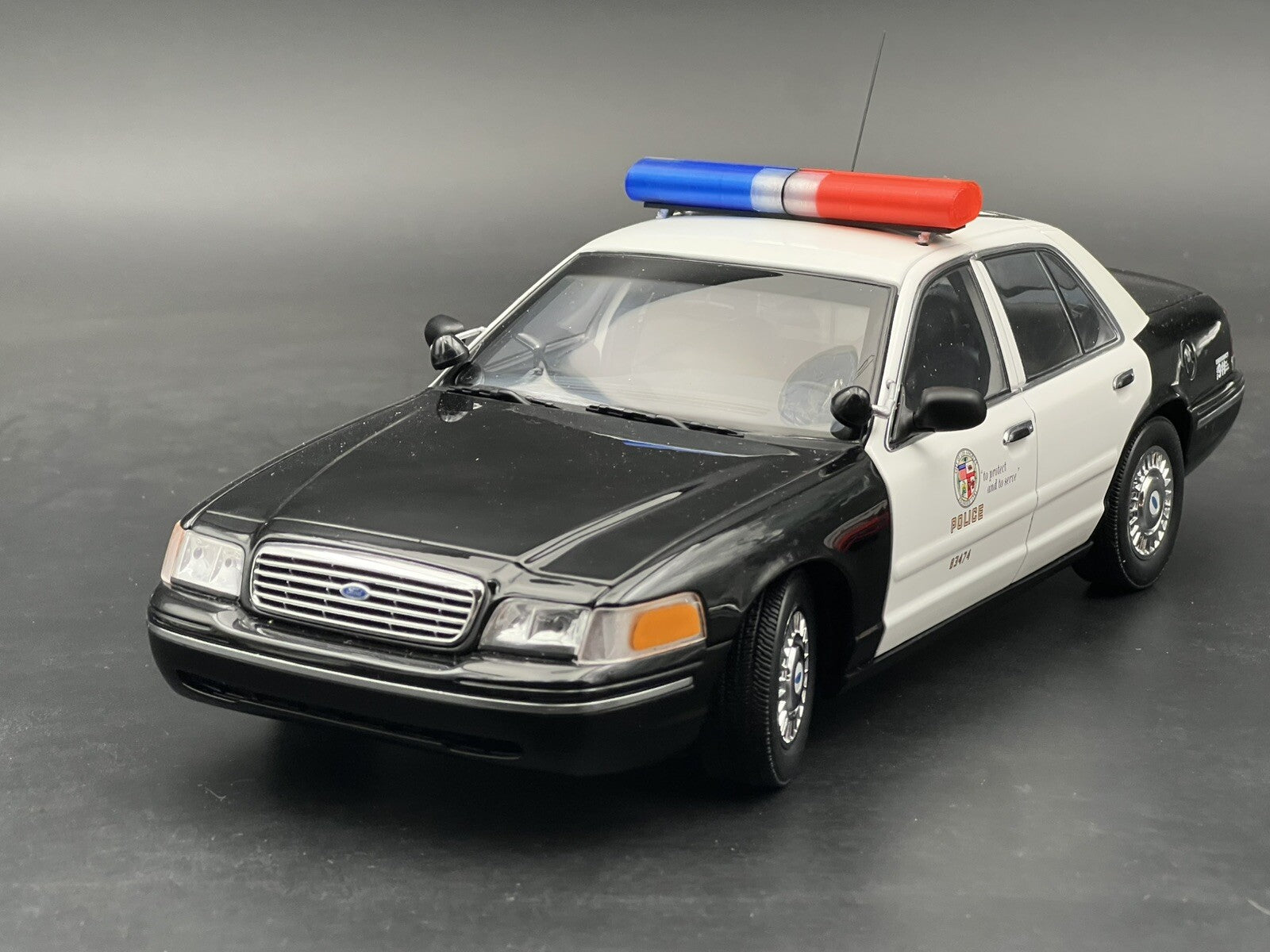 1/18 LED Ready AeroDynic Lightbar LAPD Blue Red Clear Amber Police Sheriff7