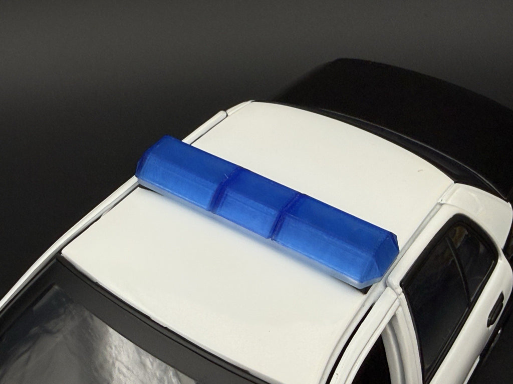 1/18 Scale Model Blue Code 3 Excalibur Lightbar Police 1862B3