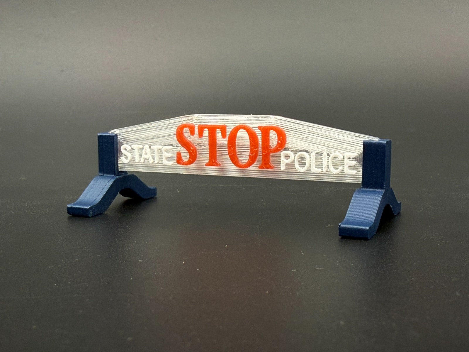 1/10 12 Scale Model Michigan State Police Hood Stop Sign 1005C5