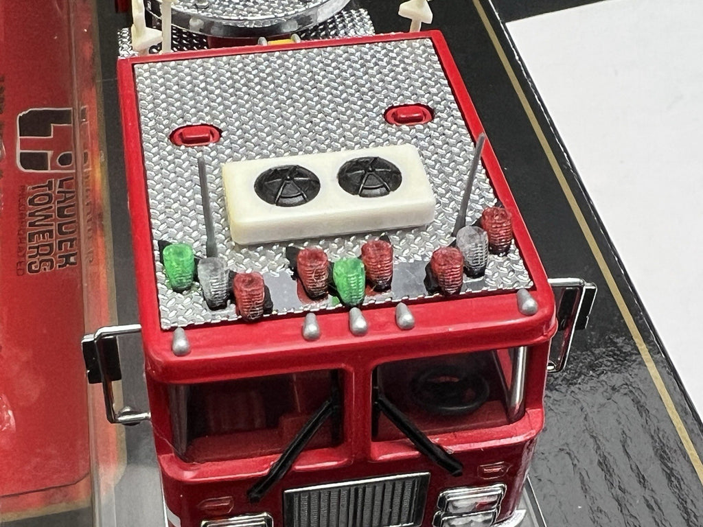 3 Pack 1/64 Chicago Fire CFD Green Red Split Vector Lightbar Truck Engine Code 316