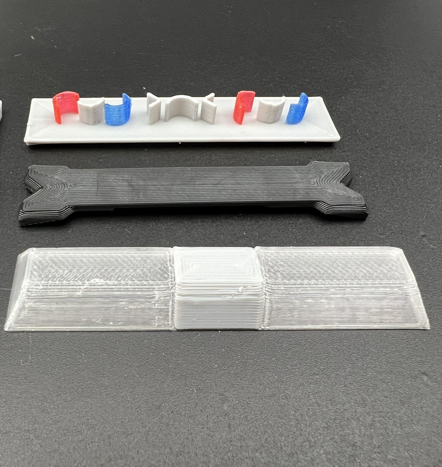 1/18 Scale Clear Code 3 LP6000 Lightbar W/ Blue Red  Internal Lens1