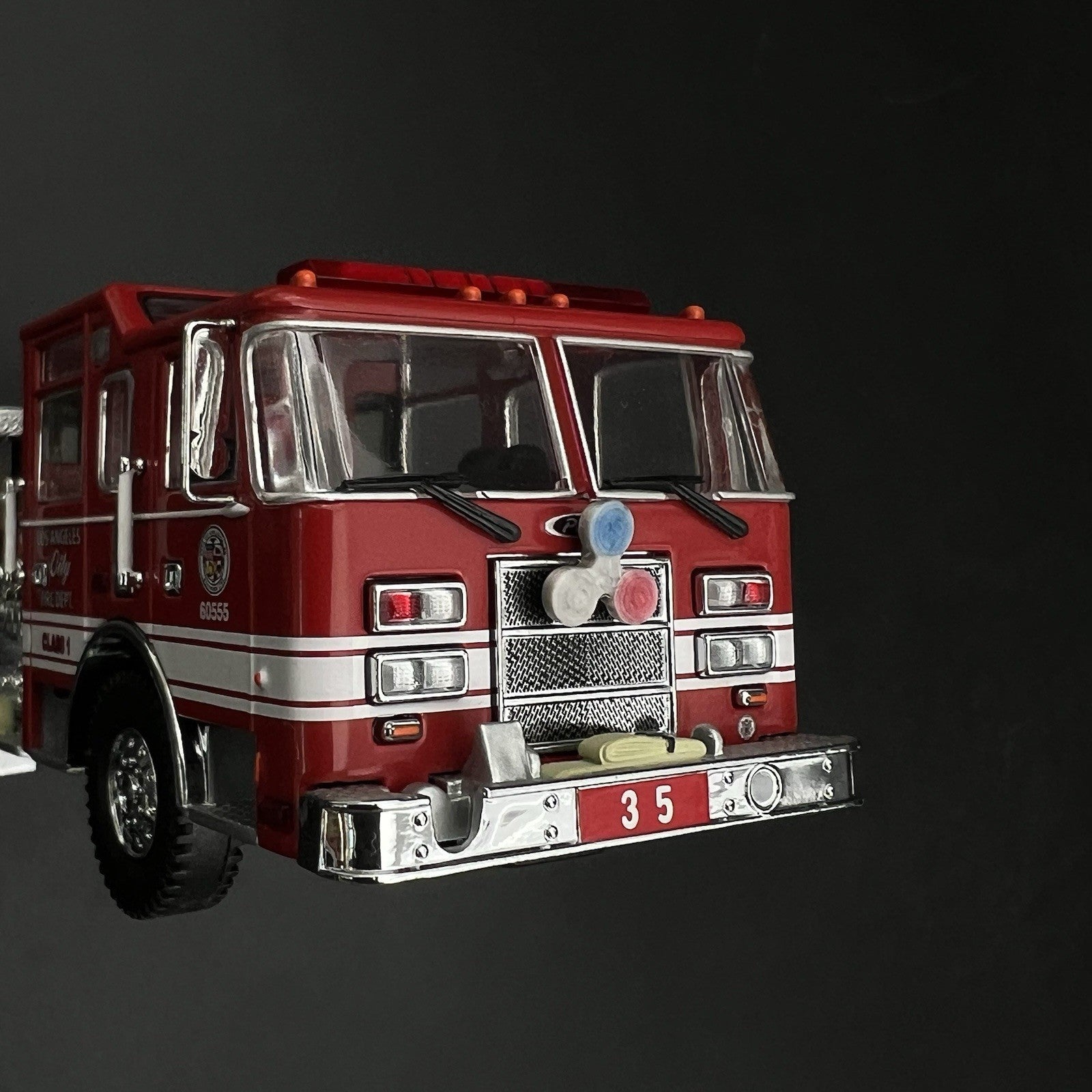 2 Pack 1/64 Roto Ray Blue Clear Red Code 3 Fire Truck Engine Ladder2