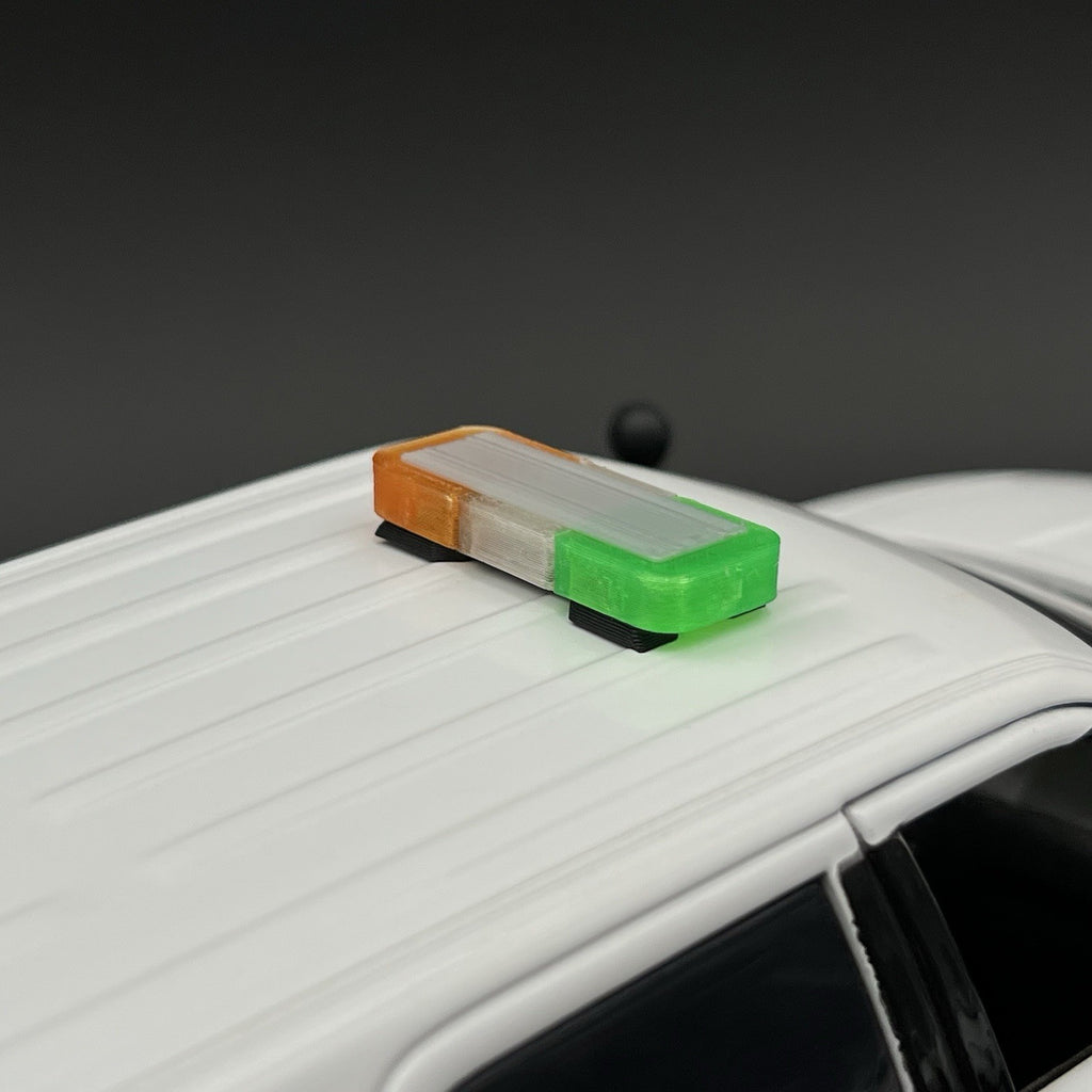 1/24 25 Mini Whelen Edge Lightbar Amber Clear Green Gray Top Cover9