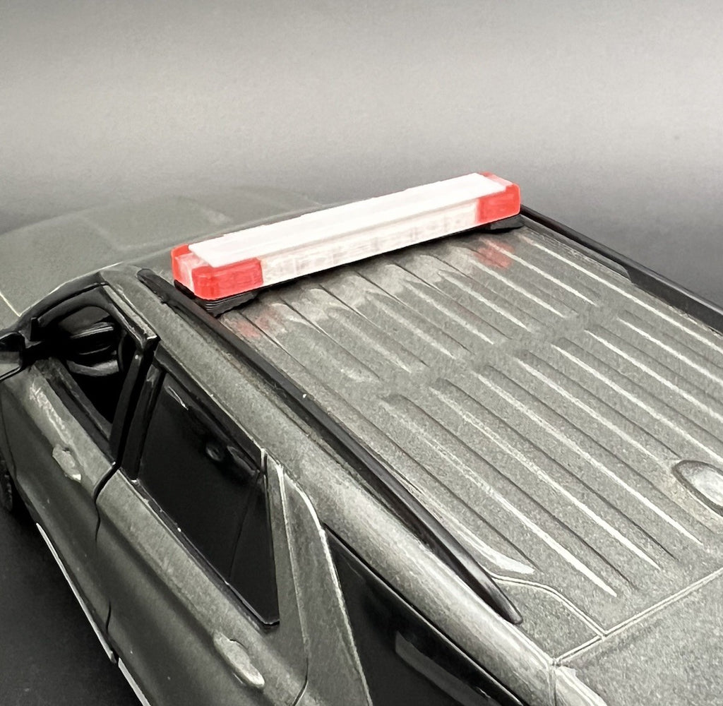 1/24 25 27 LED Ready Whelen Edge New York Suffolk Police Lightbar Red Clear2