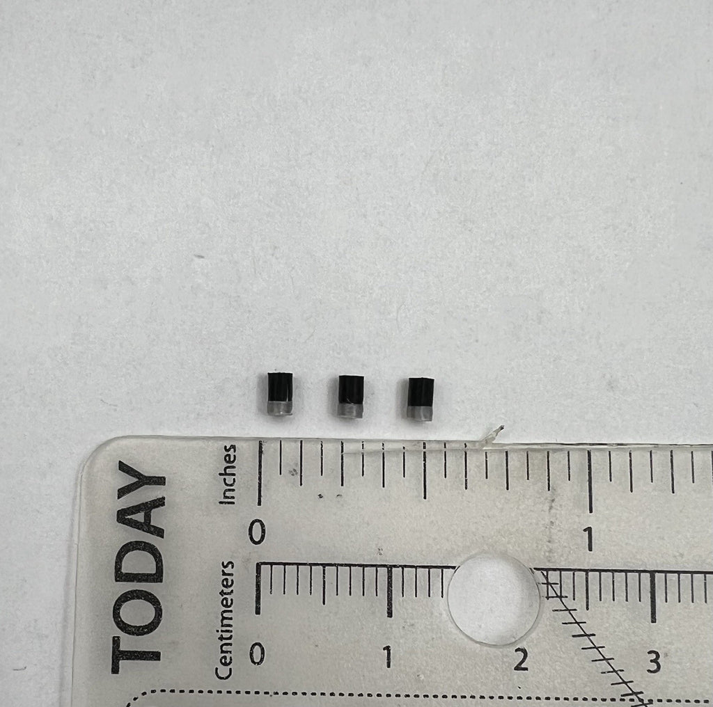 3 Pack 1/24 25 Black Silver Low Profile Stubby Antenna Scale Model Police Fire1