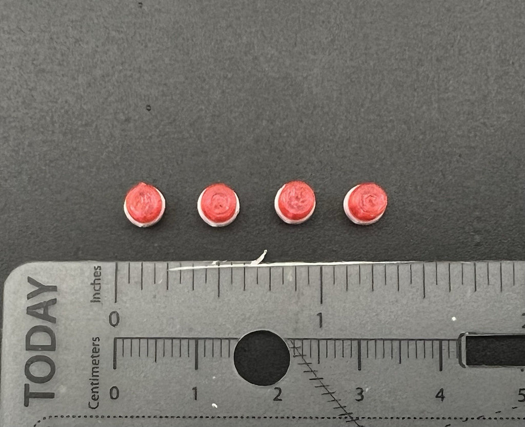 4 Pack 1/50 Red Vintage Beacon Strobe Light Fire Truck EMS TWH WSI First Gear2
