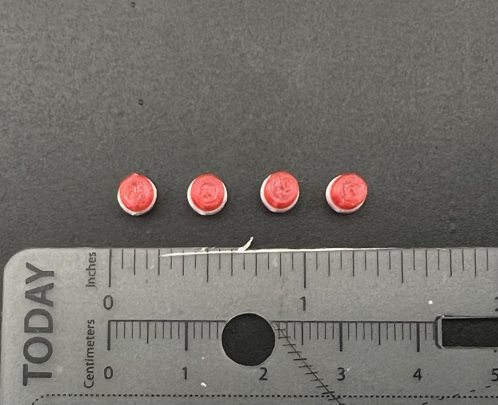 4 Pack 1/50 Red Vintage Beacon Strobe Light Fire Truck EMS TWH WSI First Gear2