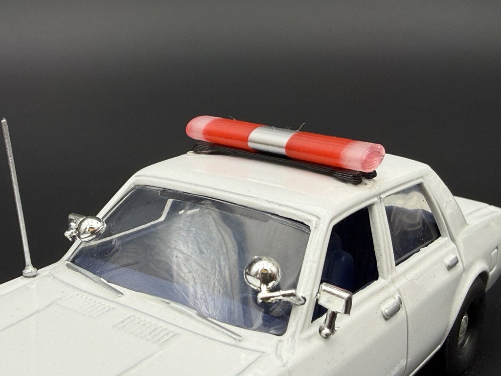 2 Pack 1/43 O Scale Red Chrome NYSP New York Aerodynic Lightbar Police Fire 43102