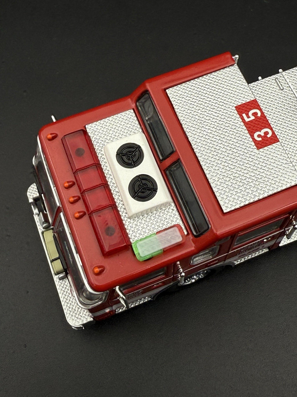 2 Pack 1/64 Mini Whelen Edge Green Red Lightbar Chicago Fire Engine Truck Ladder4