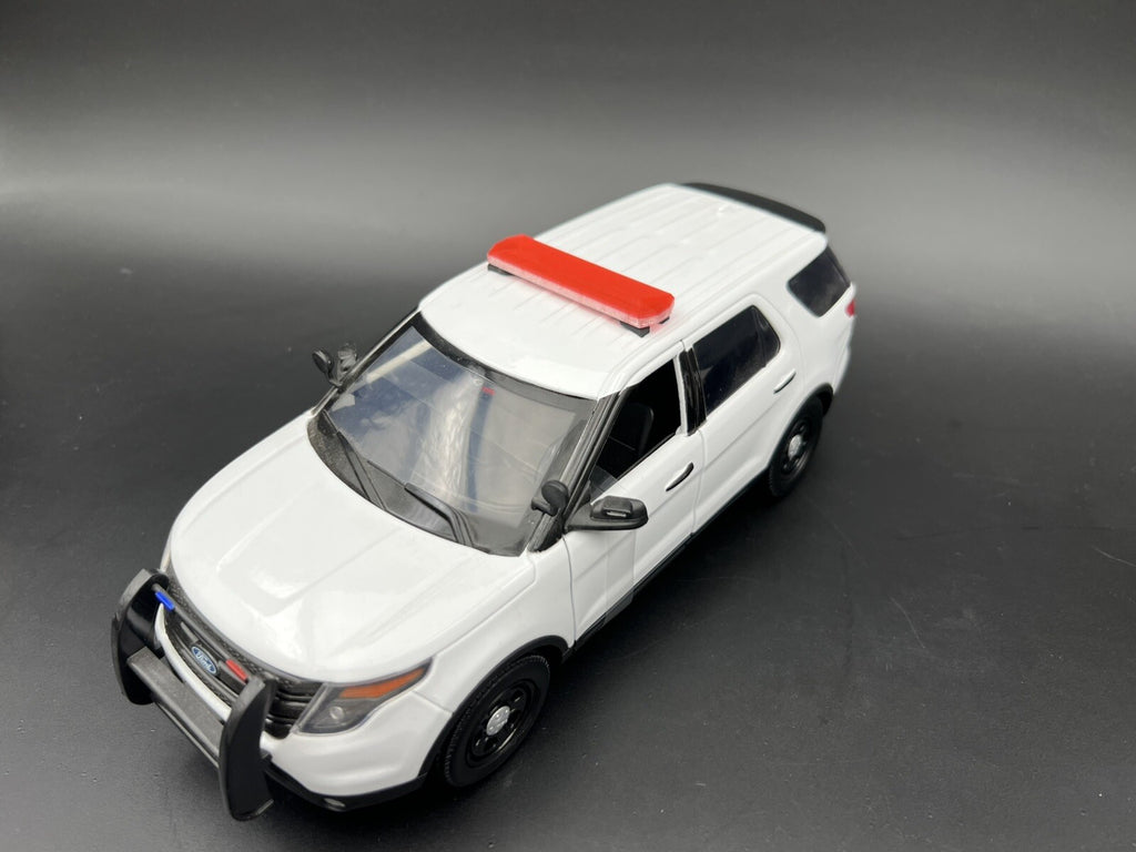1/18 LED Ready Code 3 2700 Red Lightbar Fire Police Highway Patrol Sheriff EMS9