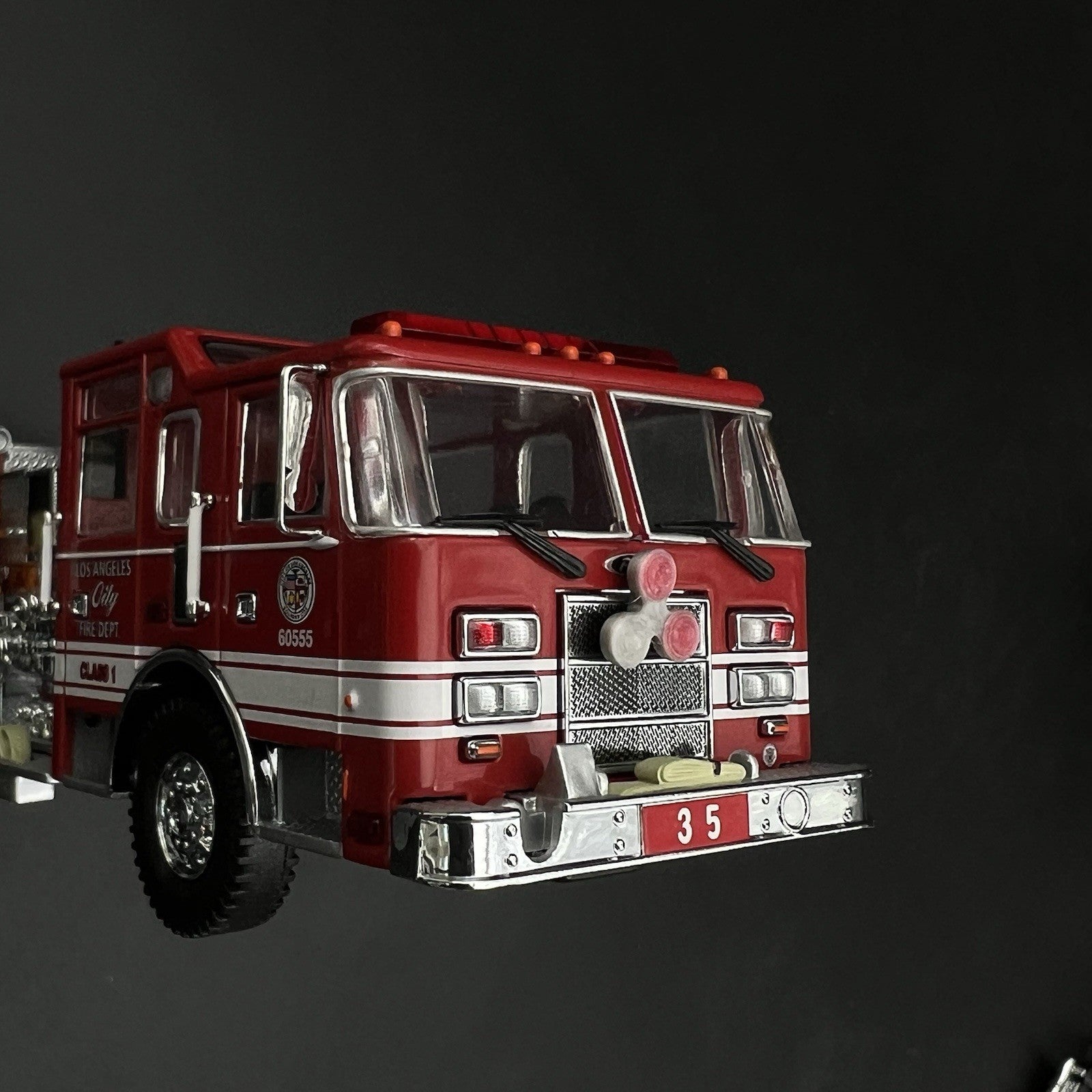 2 Pack 1/64 Roto Ray Red Clear Emergency Light Code 3 Fire Truck Engine Ladder2