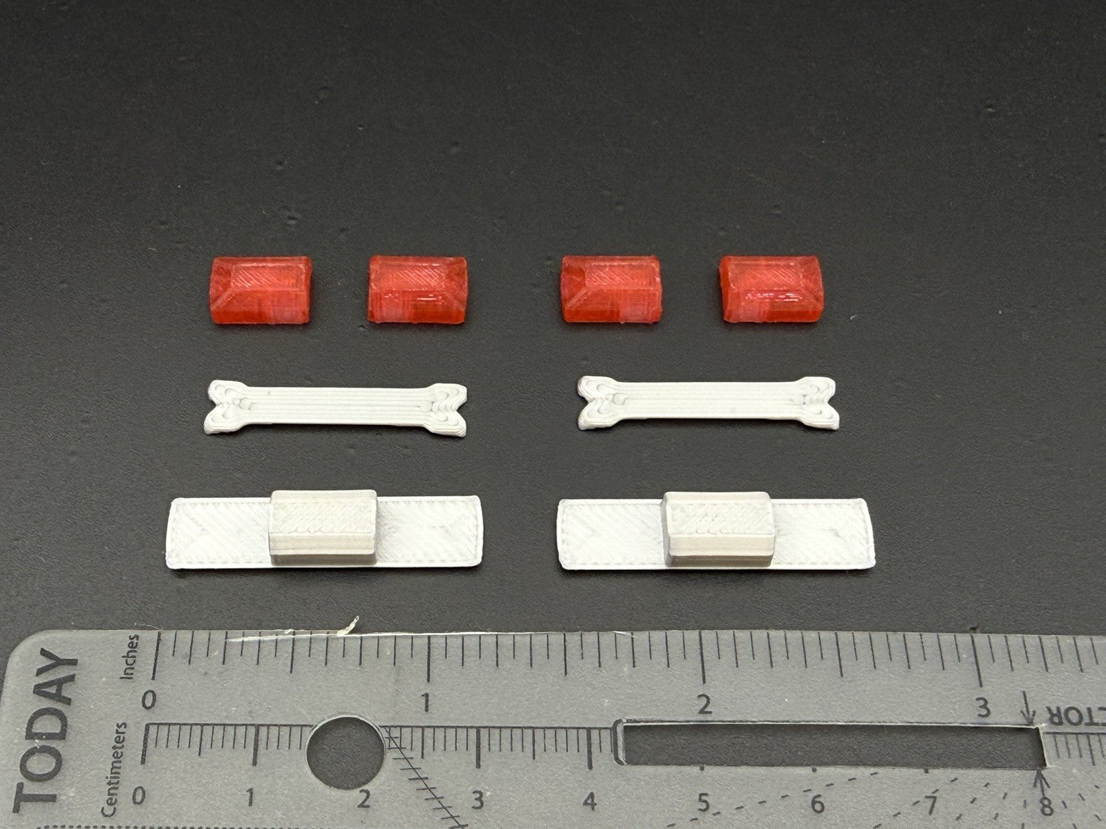 2-Pack 1/43 Scale Model Red Amber Flasher Smith Wesson 8880 Lightbar 4343R1