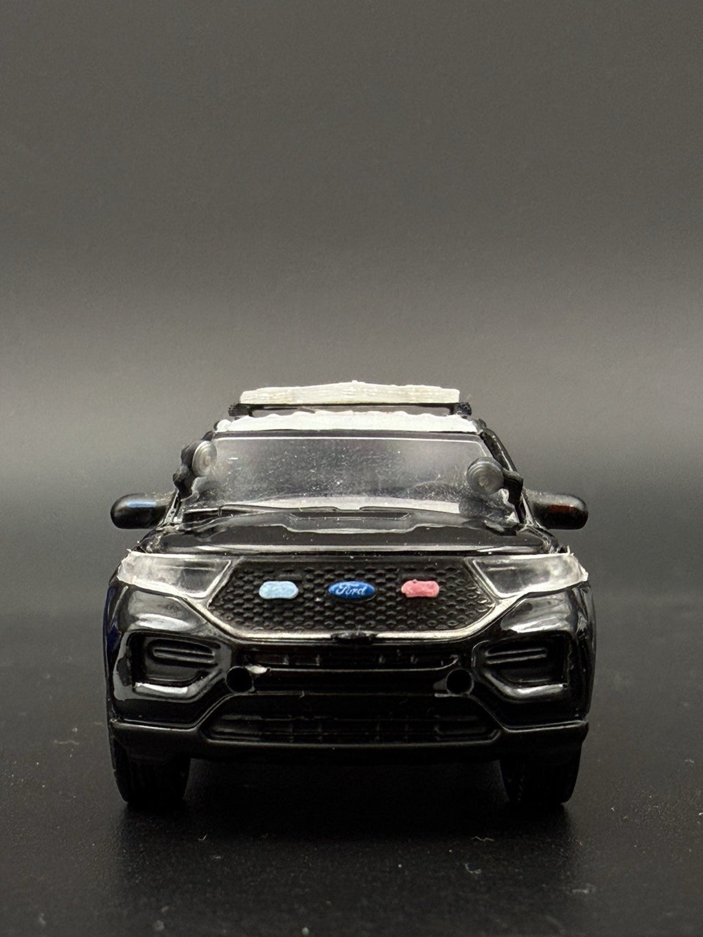 8 Pack 1/64 Scale Blue Grille Light Pod License Plate Police 6456B4