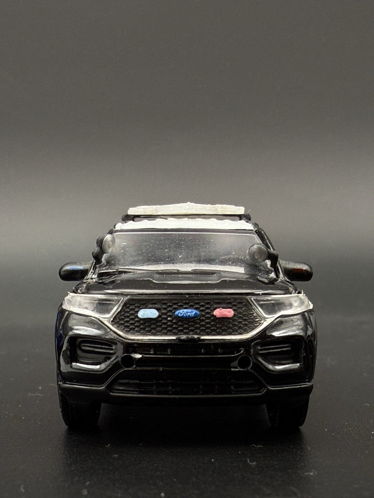 8 Pack 1/64 Scale Blue Grille Light Pod License Plate Police 6456B4