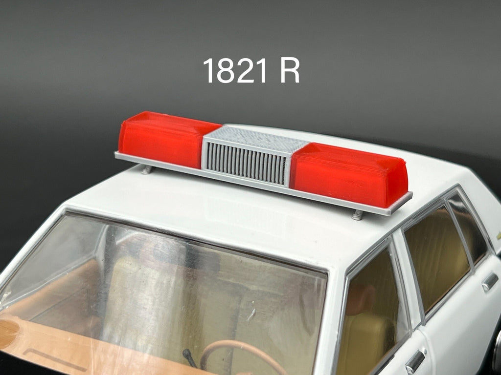 1/18 Red Federal Signal Twinsonic Lightbar Police Sheriff State Highway Patrol0