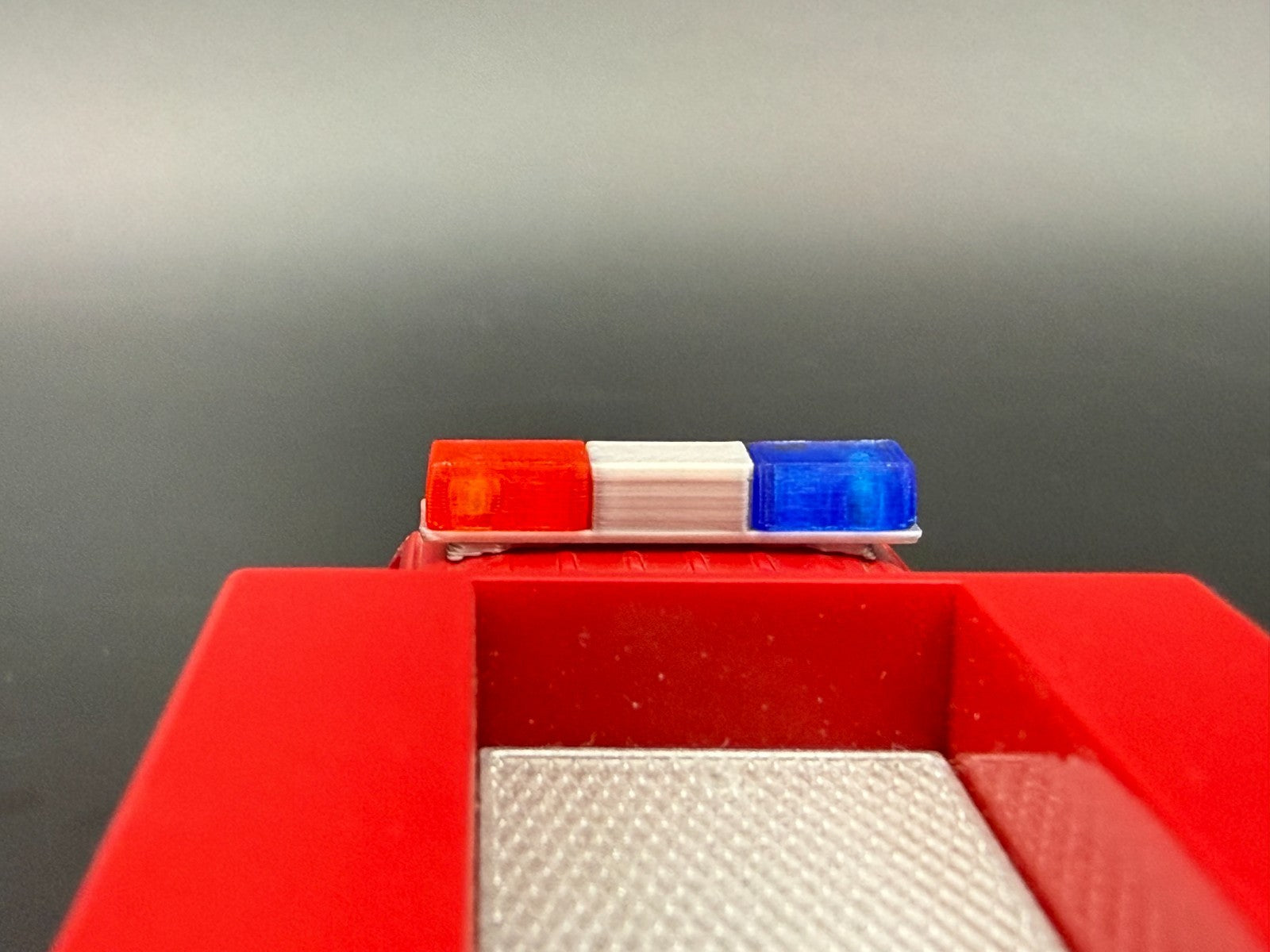 2 Pack 1/64 Scale Blue Red California Twinsonic Lightbar Police Fire 6416CA2