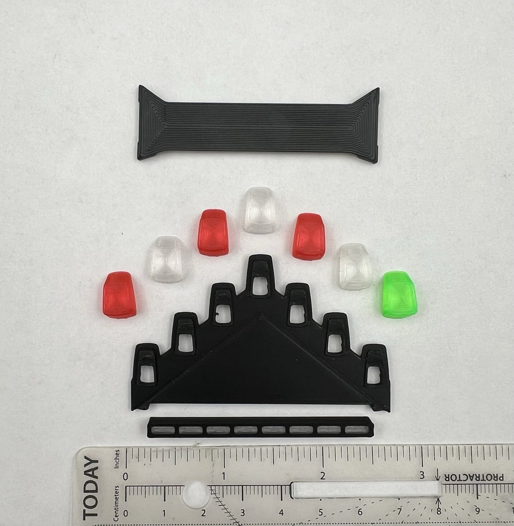 1/18 LED Ready Chicago Fire Federal Signal Vector Vision Lightbar Car CFD Green1