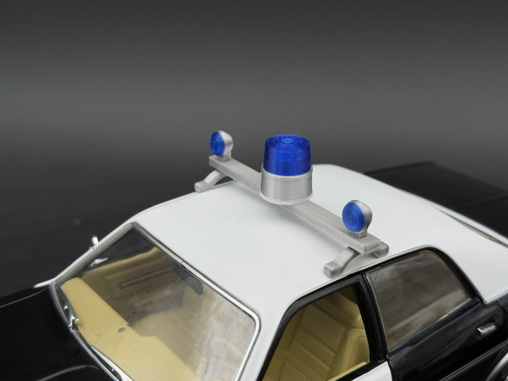 1/24 Scale Model Visibar CJ 184 284 Blue Beacon Lollipop Police Light 2456BBB12