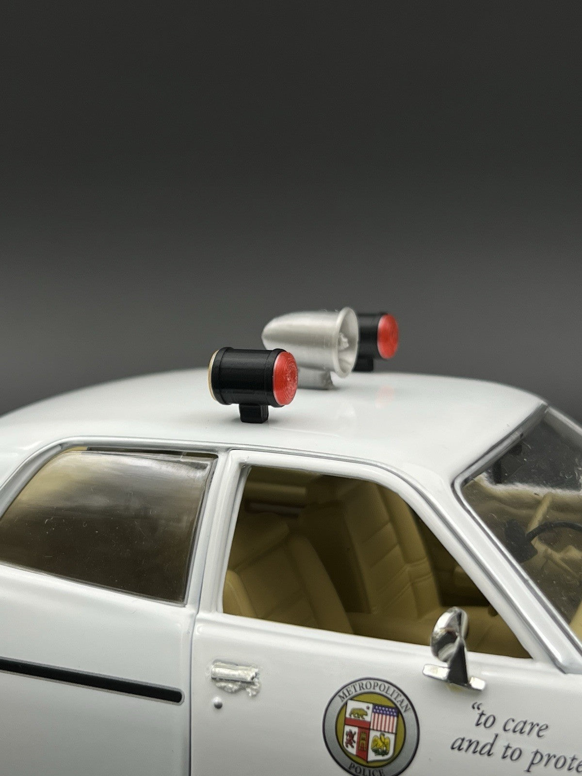 1/10 1/12 Scale LAPD Adam 12 Can Light Siren Trio T2 Los Angeles Police 100310