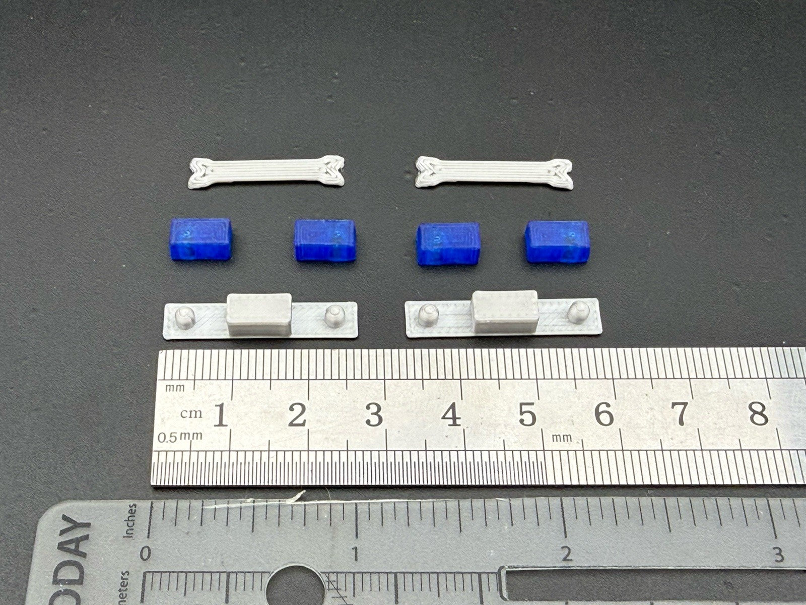 2 Pack 1/50 48 Scale Blue Twinsonic Lightbar Police Fire Engine Truck 5015B1