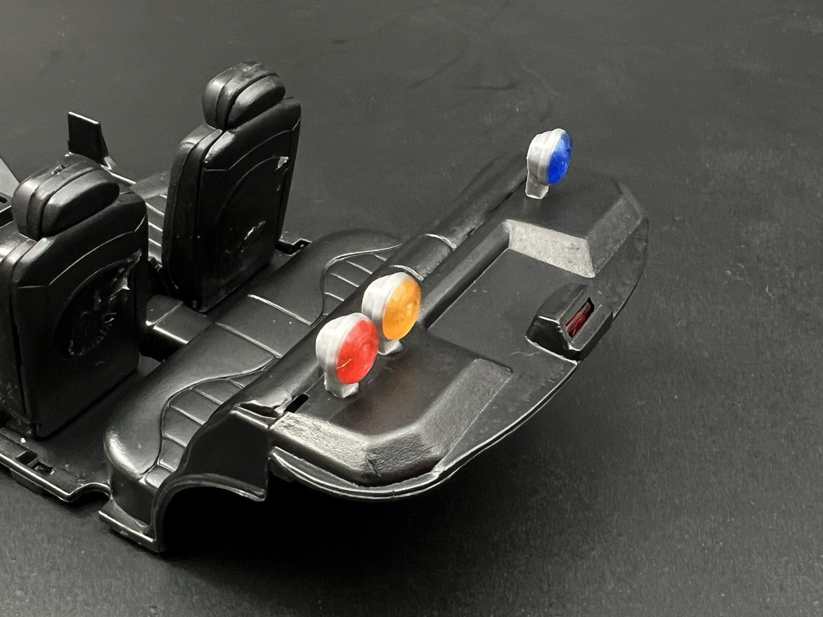 3 Pack 1/64 Scale Model Blue Red Amber PAR Round Deck Light Police 6451CHP11