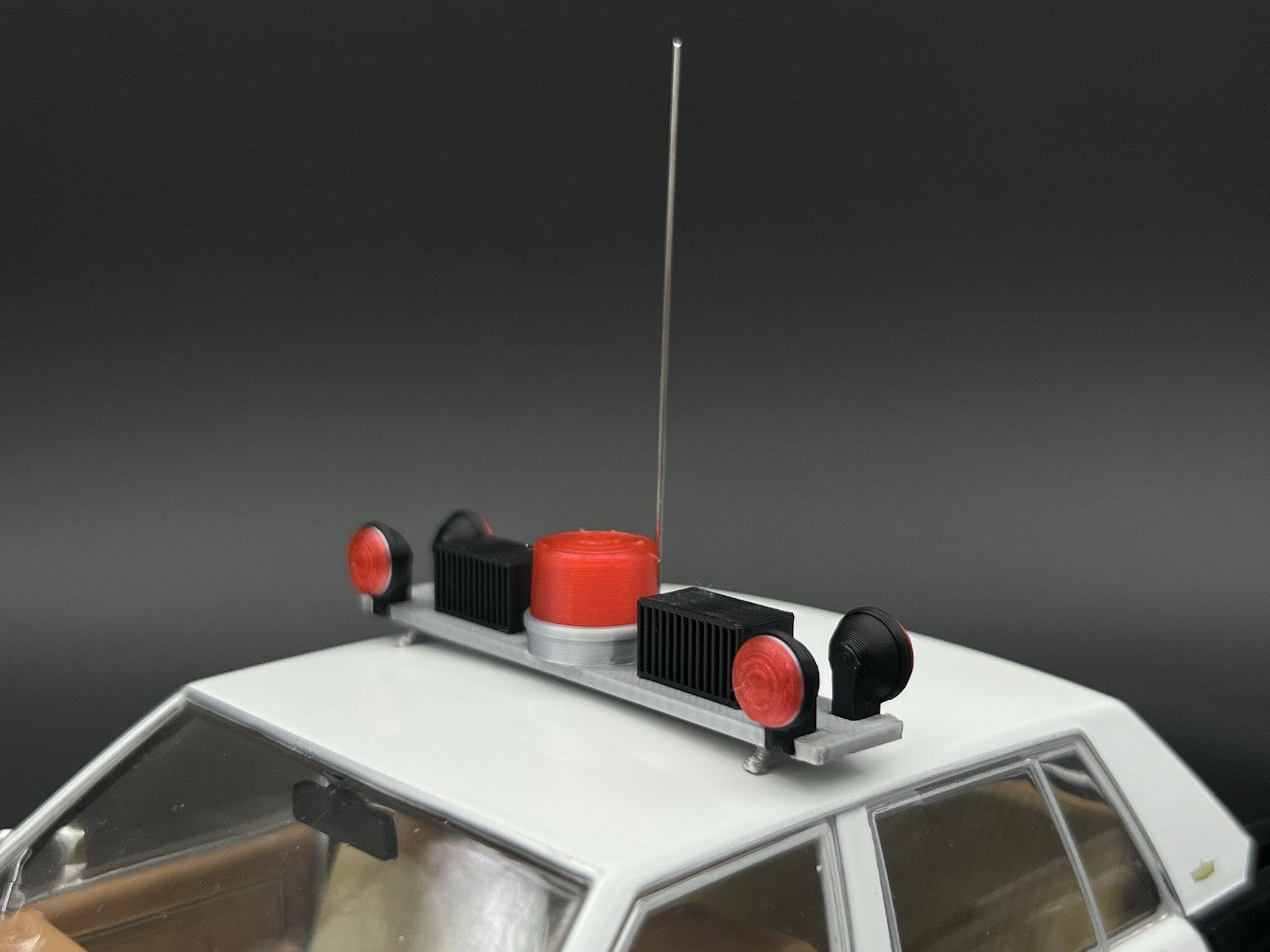 1/18 Dominion Lightbar Red Clear Ontario Provincial Police OPP Style Canada9
