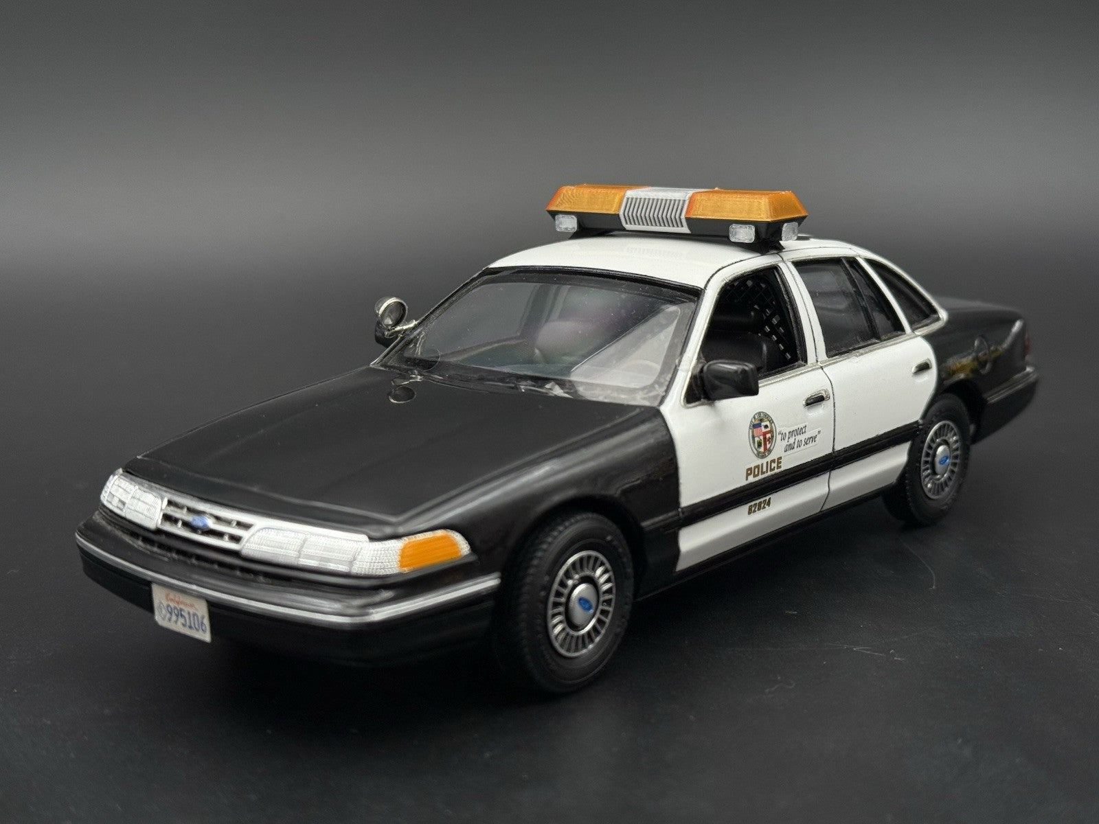 1/24 25 Scale Model Amber Chrome Streethawk Lightbar Police 2464AChrome3