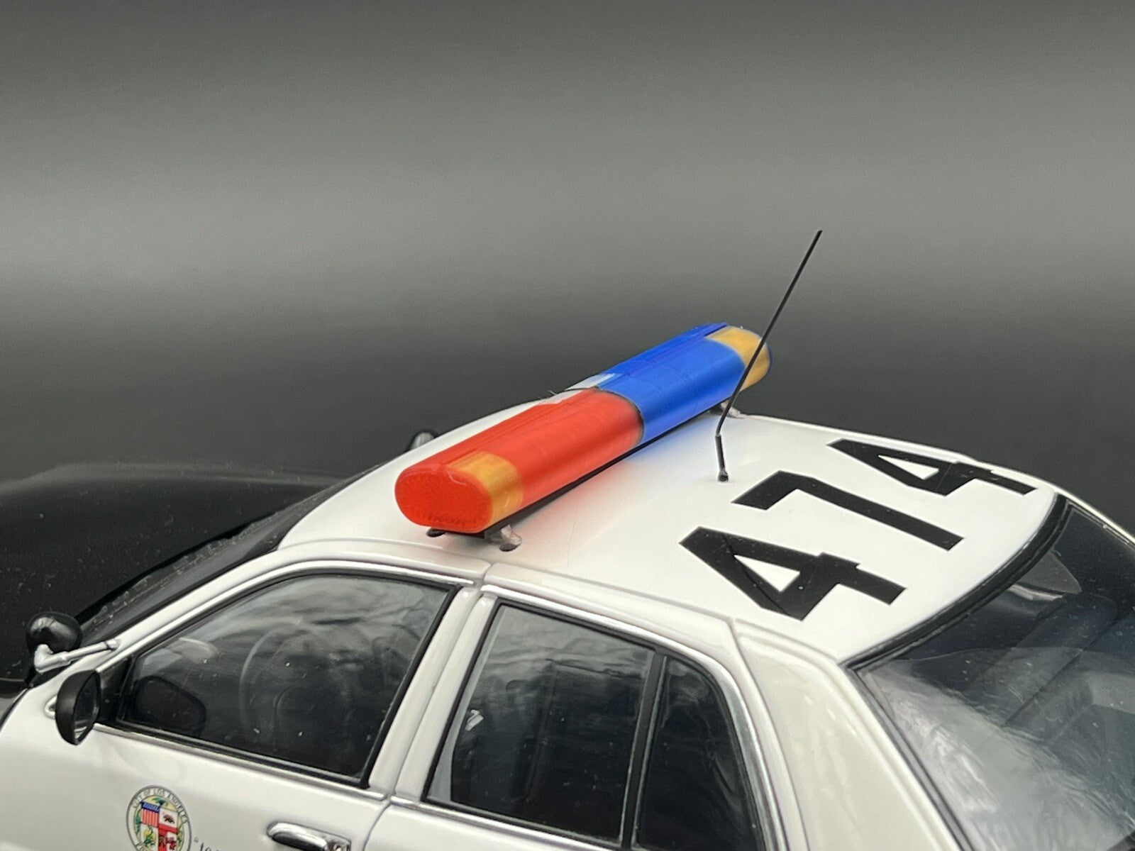 1/18 LED Ready AeroDynic Lightbar LAPD Blue Red Clear Amber Police Sheriff8